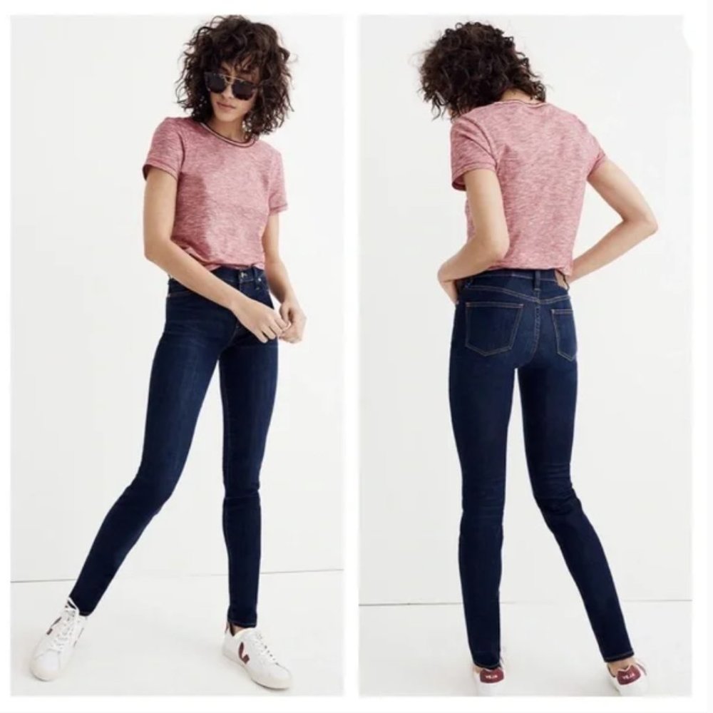 Madewell Magic Pocket 9" Dark Wash High Rise Skinny Jeans in Campton Size 26
